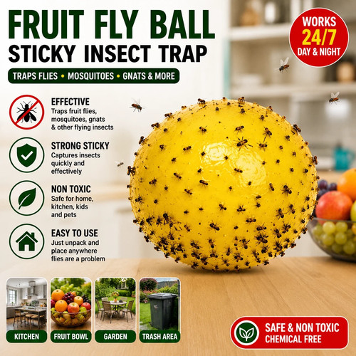 Fruit fly balls - fruit, trap