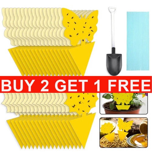 41pcs yellow sticky flies trap - yellow,